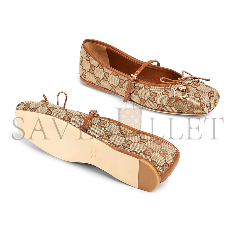 GUCCI WOMEN'S GUCCI HORSEBIT BALLET FLAT 814321 GUCCI WOMEN'S GUCCI HORSEBIT BALLET FLAT 814321
